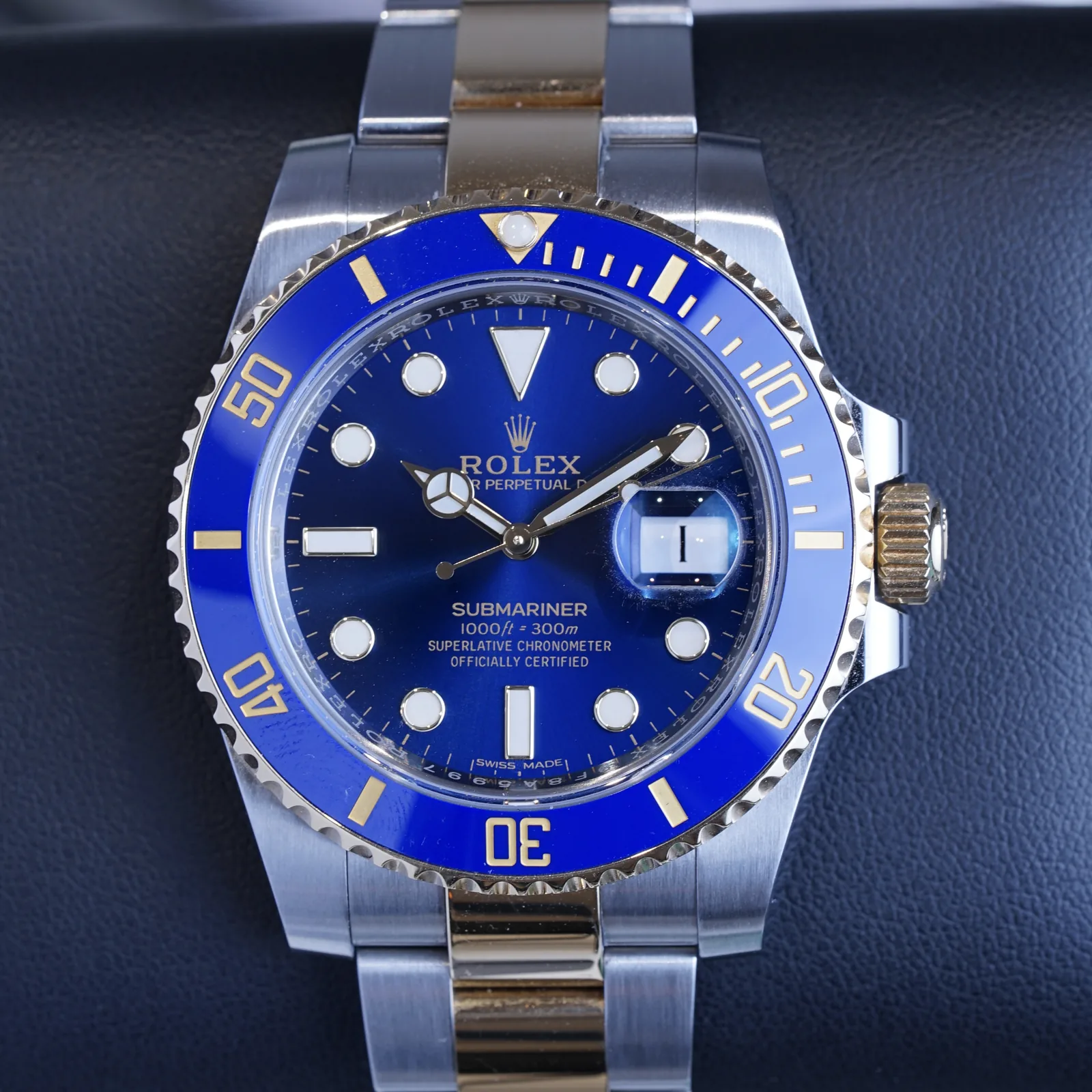 Rolex Submariner Date Two-Tone 40 “Bluesy” Blue Dial 2018 (116613LB)