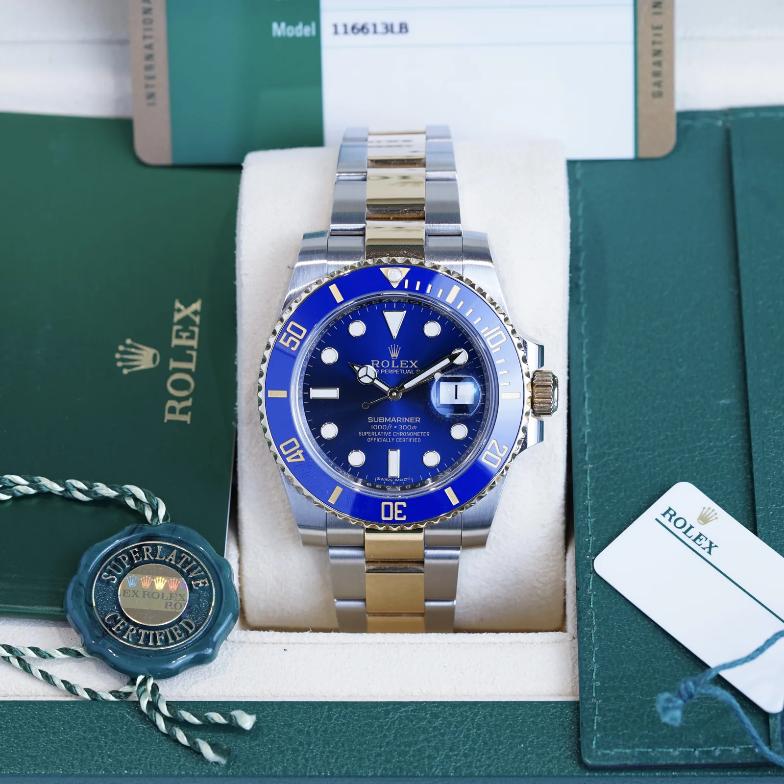 Rolex Submariner Date Two-Tone 40 “Bluesy” Blue Dial 2018 (116613LB)