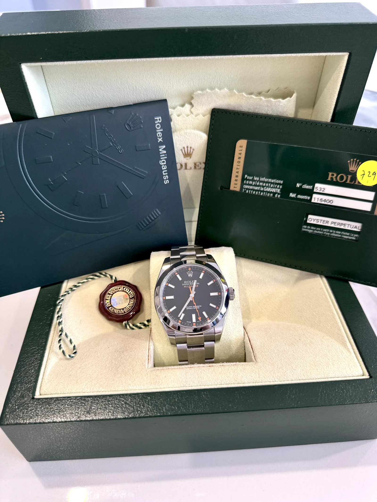 Rolex Milgauss Black Dial 40mm 2011