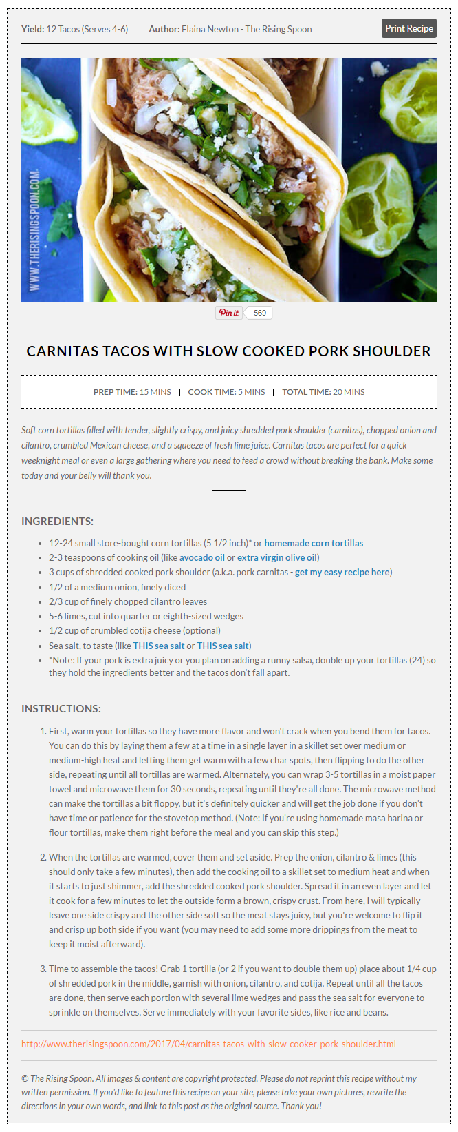 The Recipes Generator
