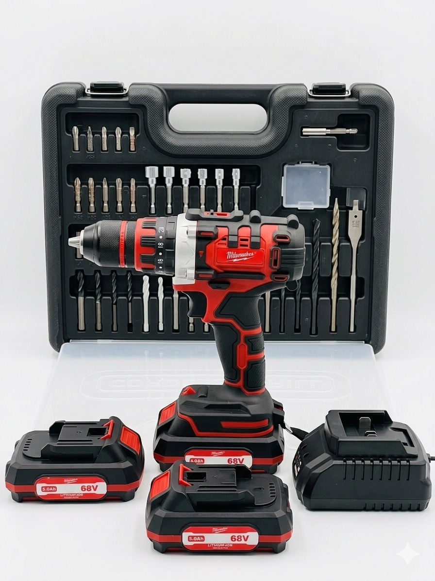 TaladroInalámbrico Profesional Milwaukee 68v