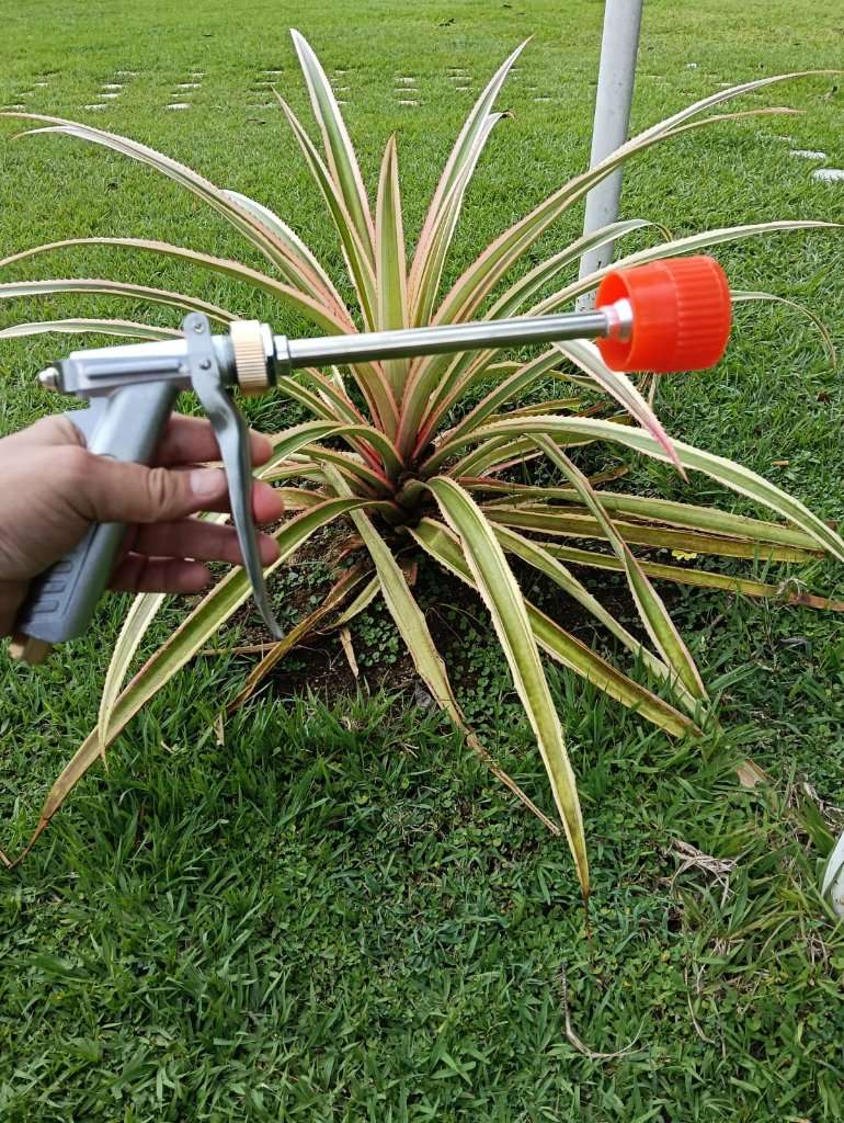 Pistola pulverizadora metalizada