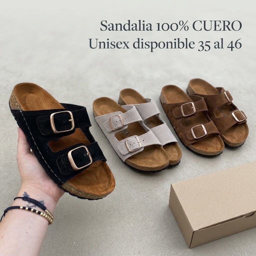 SANDALIA CUERO UNISEX - 2