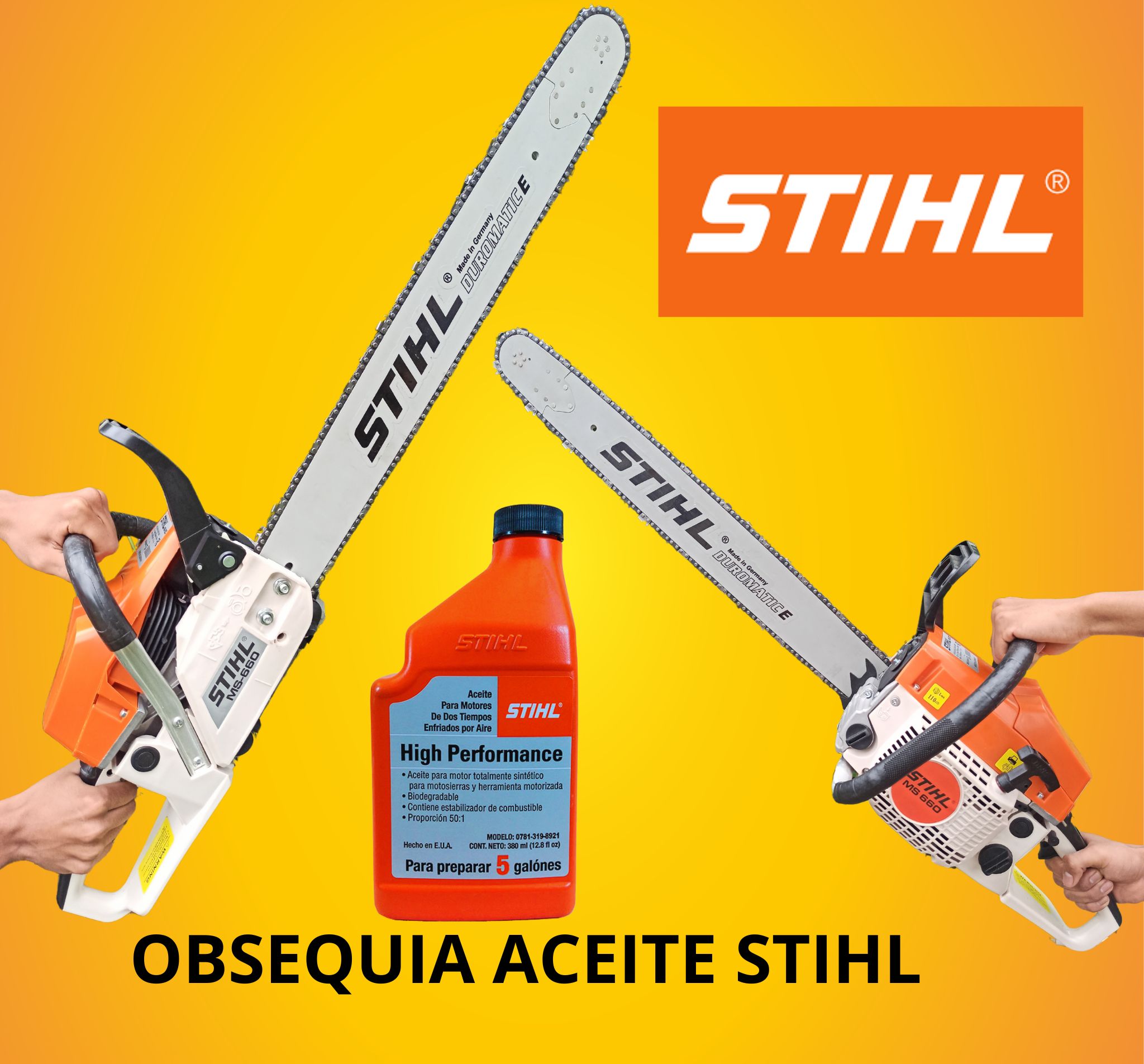 MOTOSIERRA STIHL MS660 + ACEITE STIHL