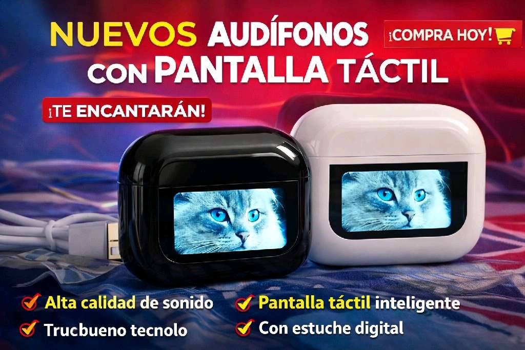 audífonos Bluetooth táctil - 2
