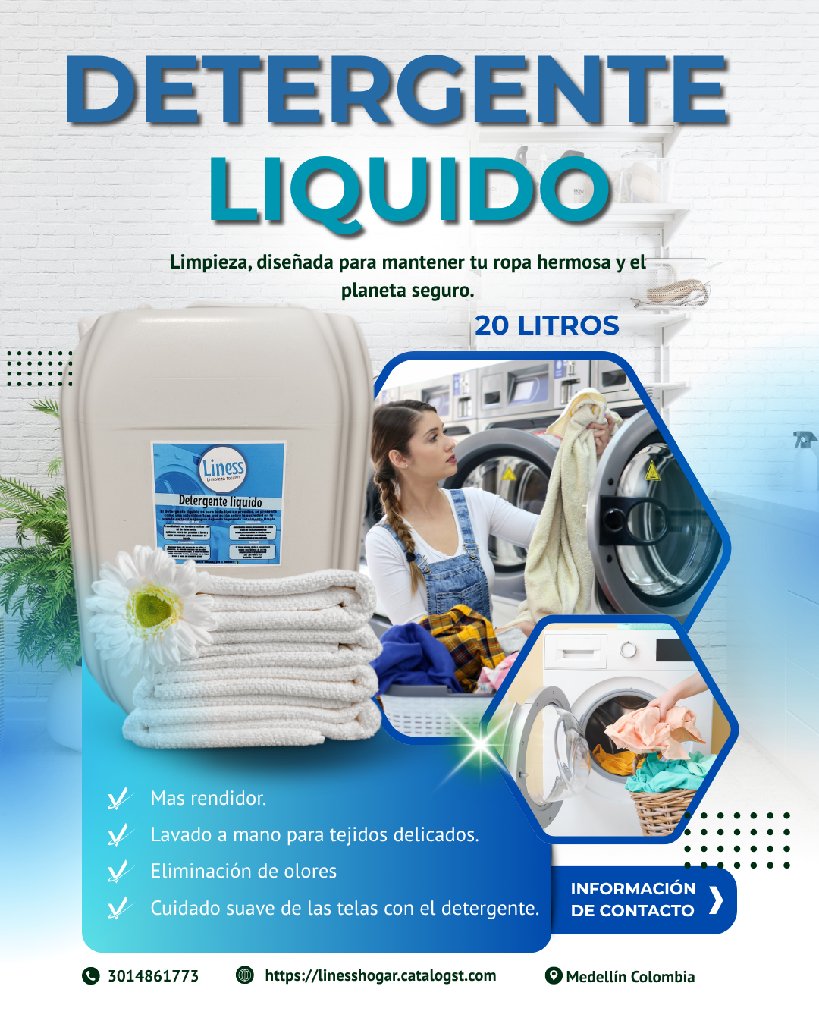 Detergente líquido para lavar