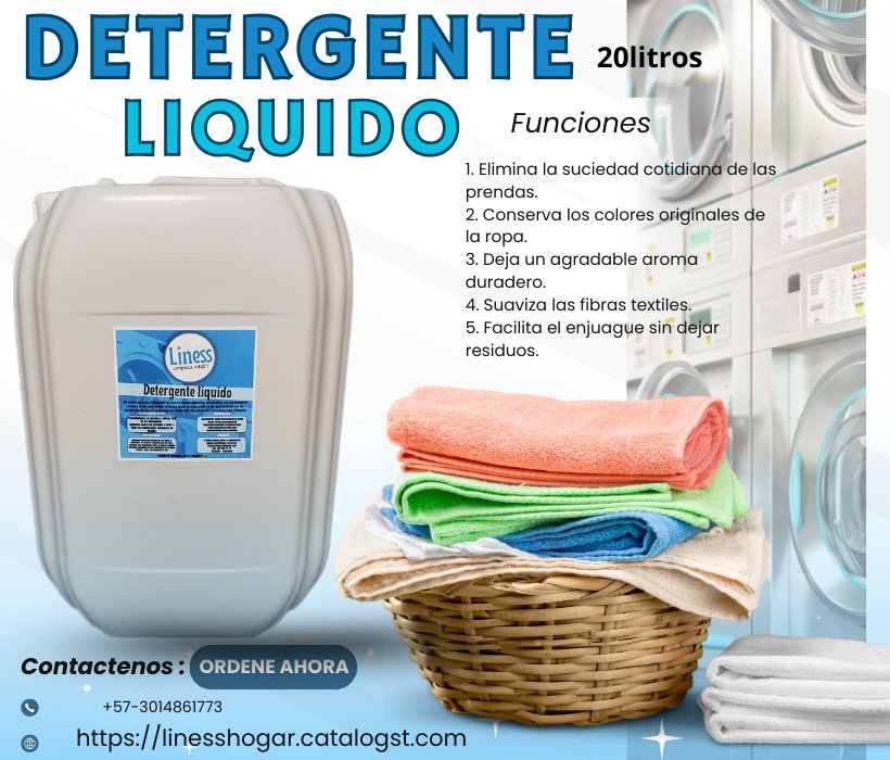 Detergente líquido para lavar