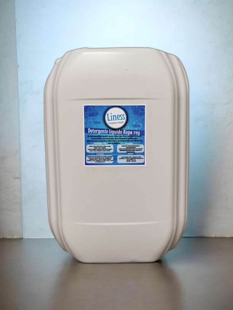 detergente líquido ropa rey 20 litros.