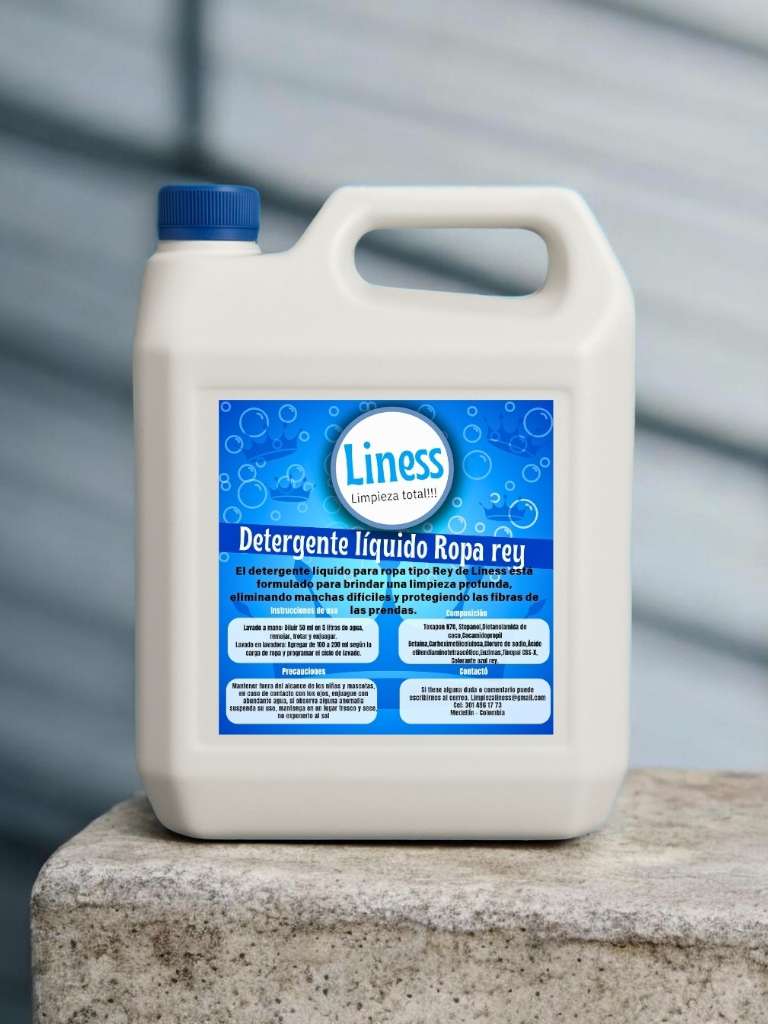 Detergente líquido ropa rey