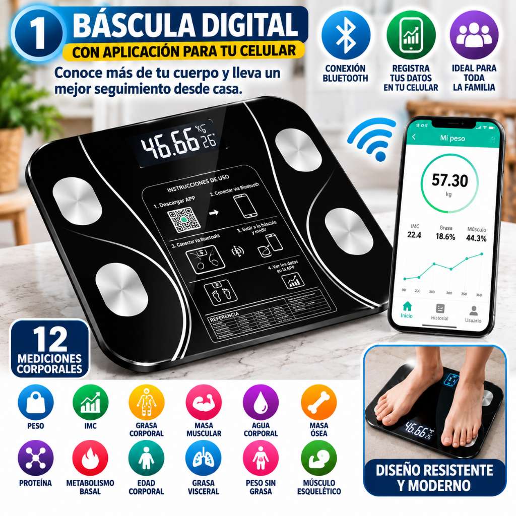 BASCULA DIGITAL CON APLICACIÓN A CELULAR