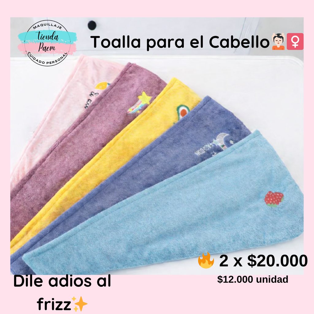 Toalla en microfibra para el Cabello