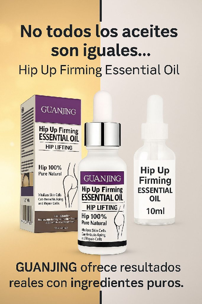 Guanjing Aceite Esencial para Masaje Corporal | Fórmula Tópica 100% Natural | Aceite Humectante y Reafirmante para Glúteos y Caderas | Mejora la Elasticidad de la Piel.