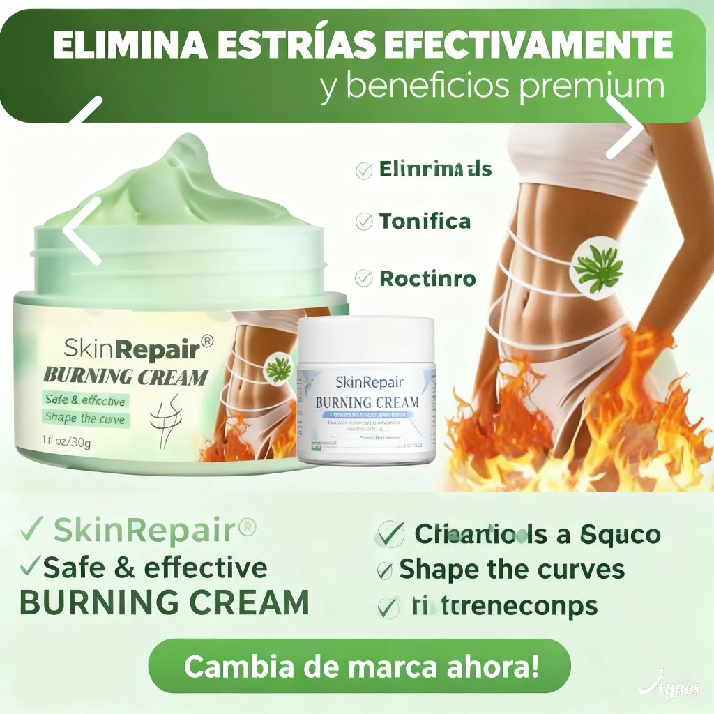 Skin Repair Crema Corporal  | Crema Tópica Humectante para eliminar las estrías | Ayuda a Mejorar la Apariencia y Textura de la Piel | Cuidado Cosmético Intensivo.