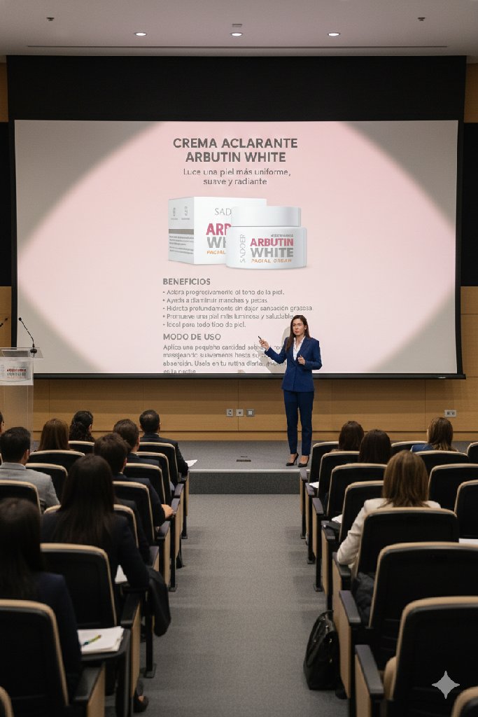 SADOER ARBUTIN WHITE | Crema Facial aclarante con Arbutina | Hidratante y Renovadora para Piel | Ayuda a Unificar el Tono y Mejorar la Luminosidad | Cuidado de Noche y Día.