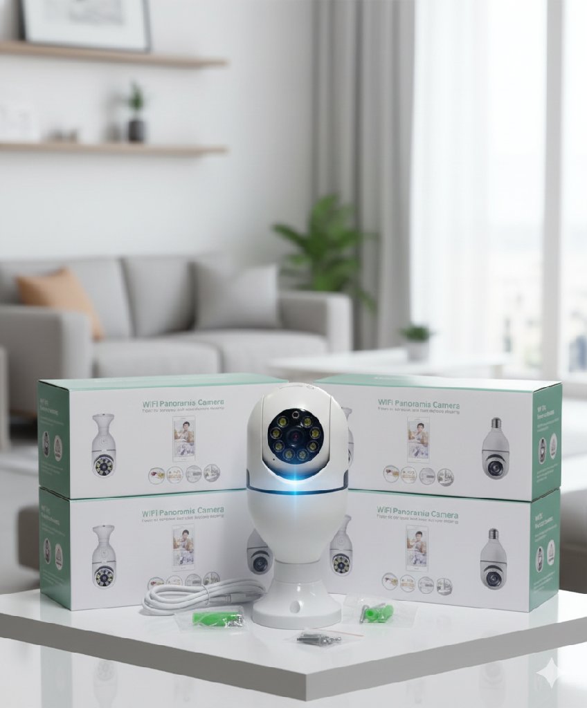 Cámara de Seguridad WiFi 360° | Visión Nocturna | Control desde el Celular - 2