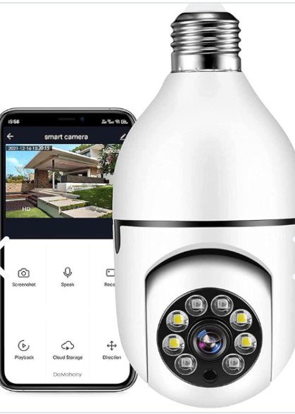 Cámara de Seguridad WiFi 360° | Visión Nocturna | Control desde el Celular - 3