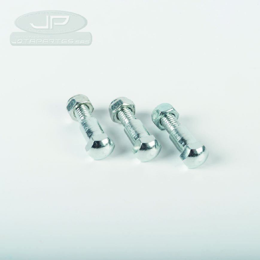PERNO MANIGUETA CON TUERCA BLANCO (101112) TS125/185 INDUSTRIAS JAPAN