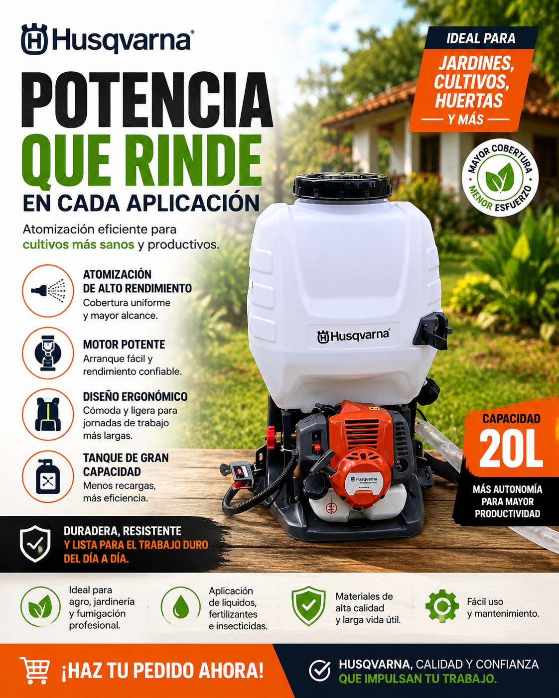 FUMIGADORA HUSQVARNA 25 LT