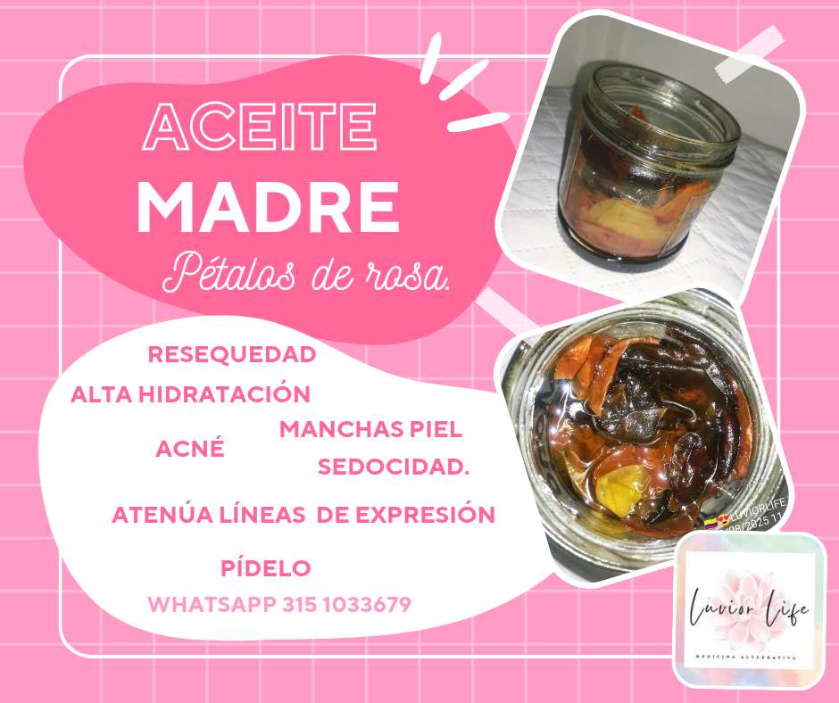 ACEITE MADRE DE PÉTALOS DE ROSA