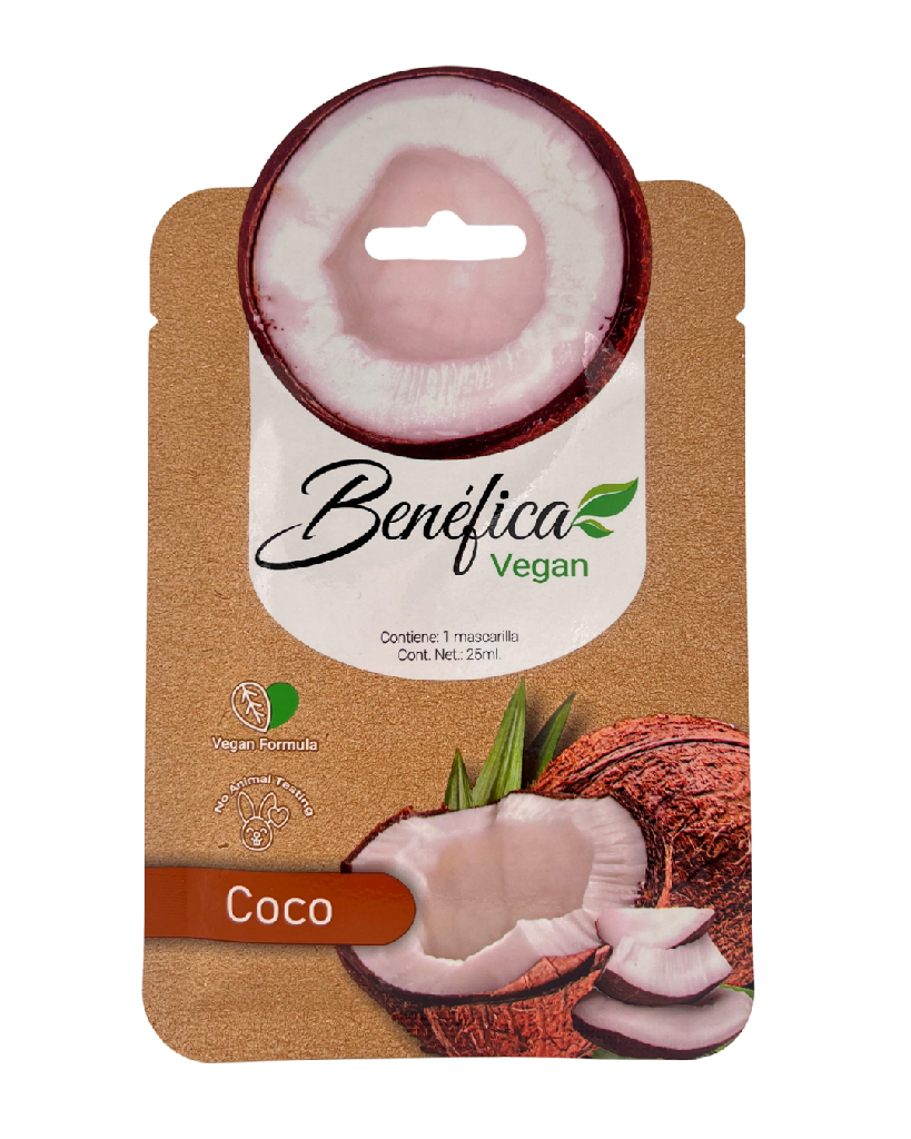 Benéfica Mascarilla facial vegana