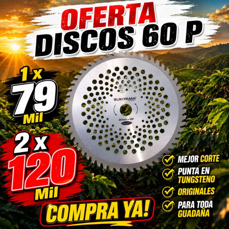 Oferta 2 discos de corte 60 T