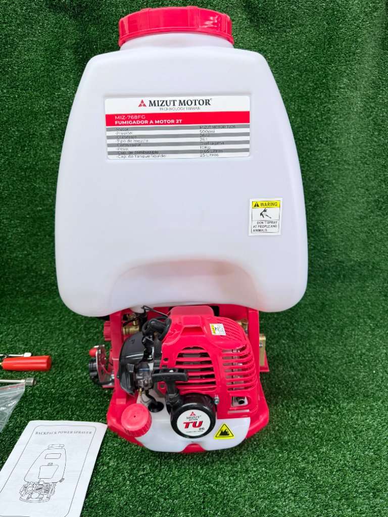 Fumigadora a Motor Mizut Motor 25L – MIZ-768FG (2 Tiempos)