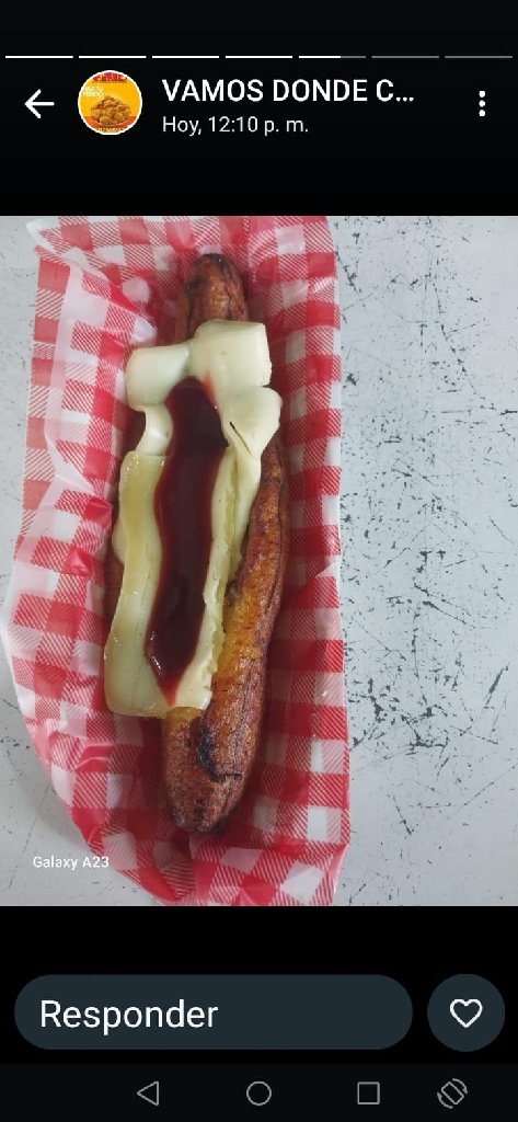 plátano maduro con queso y bocadillo