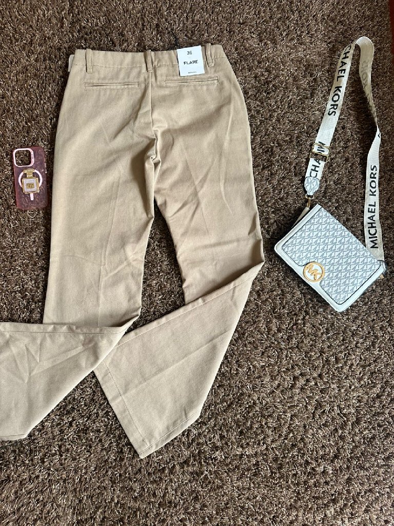 pantalon flare en dril - 2