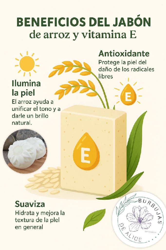 jabón de arroz y vitamina e - 3