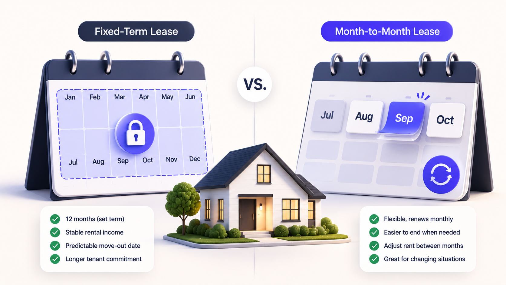 Fixed-term vs month-to-month lease