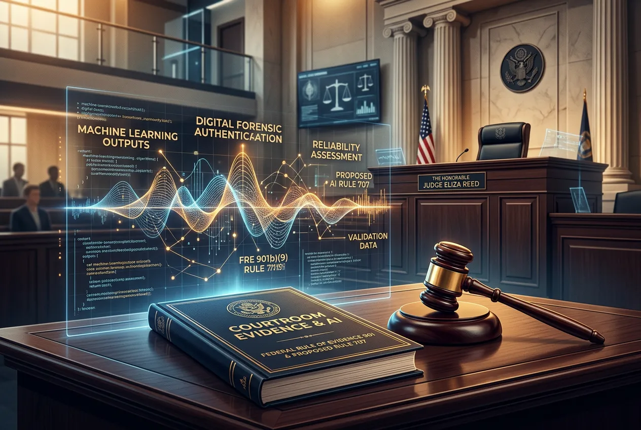 Federal court evidentiary rules and judicial standards governing AI-generated evidence and deepfakes under Rule 901 and Proposed Rule 707