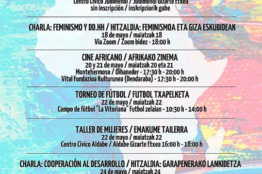 Semana de África 2021 en Vitoria-Gasteiz