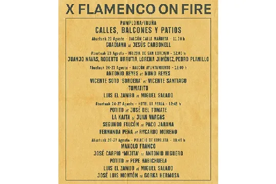 Flamenco On Fire 2023: Roberto Urrutia et Juanjo Navas + Lorena Jiménez et Pedro Planillo