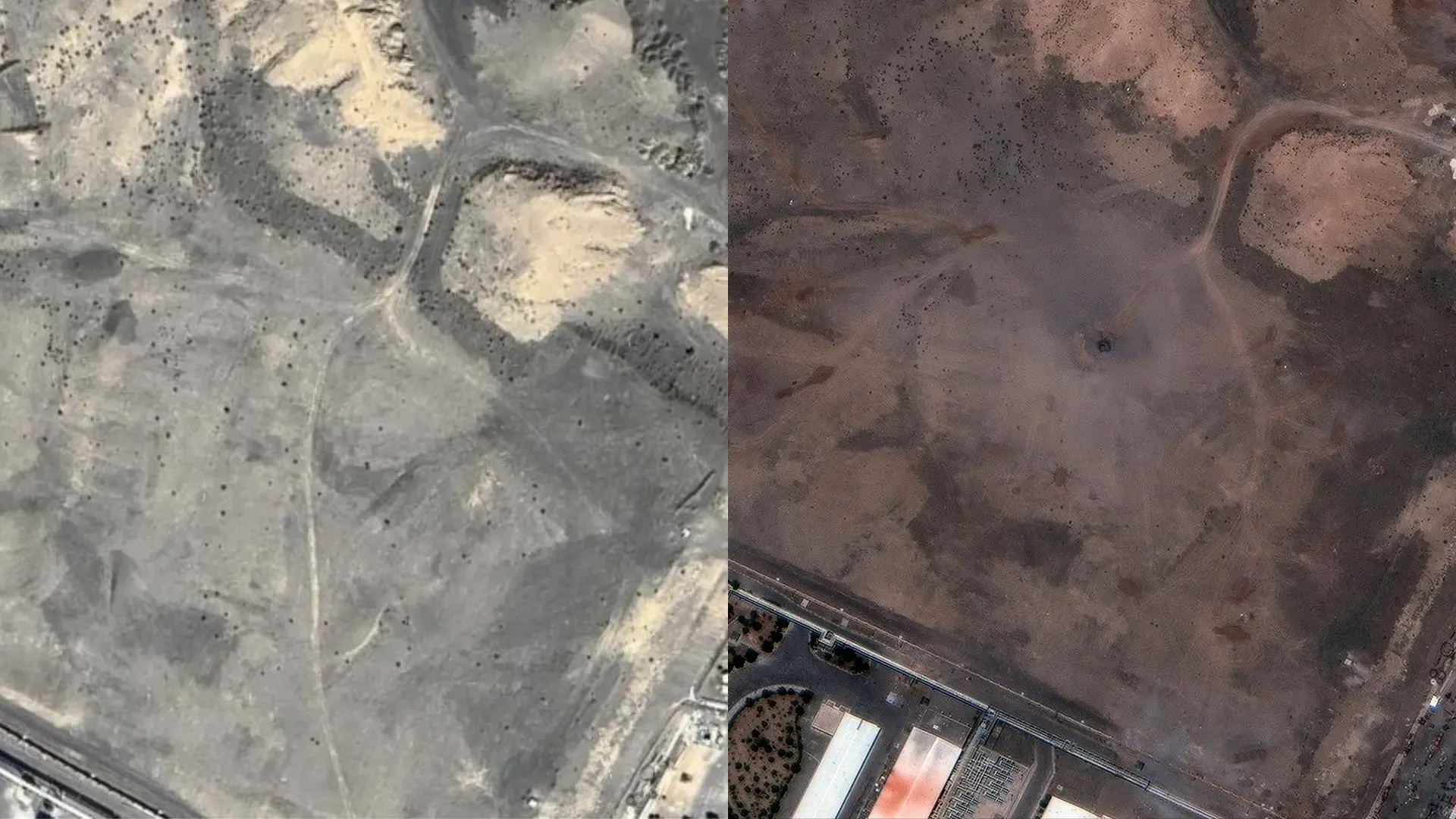 Las fotos del antes y después de Irán tras el misil 'rompe búnkeres': así quedaron las bases nucleares
