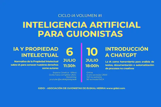 Ciclo de Inteligencia Artificial para guionistas