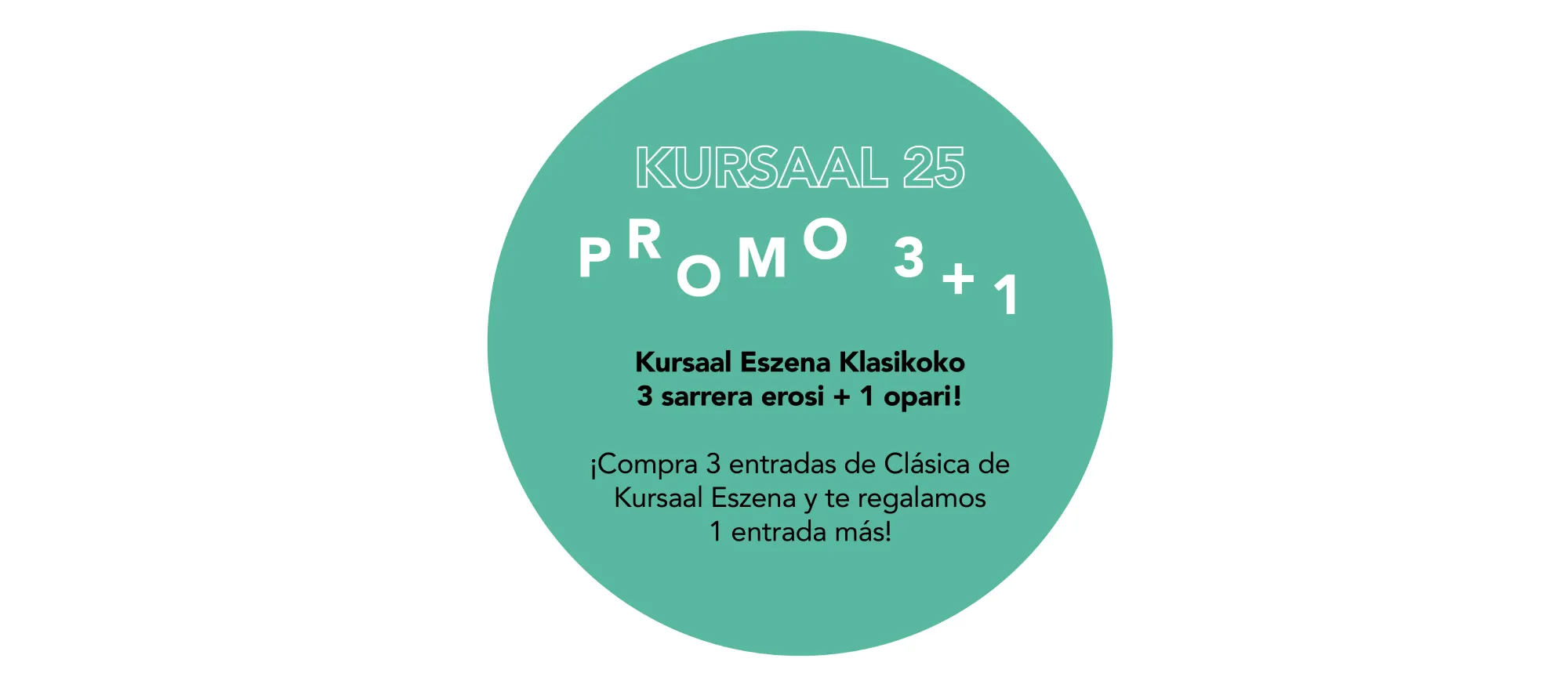 Kursaal Eszena: si compras 3 entradas de música clásica, te regalamos 1 entrada más