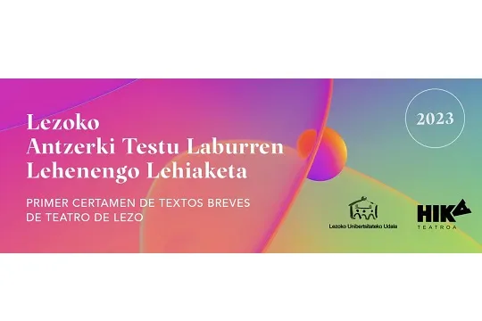 Lezoko antzerki testu laburren lehiaketa 2023