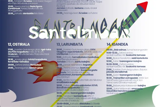 Fiestas San Telmo 2024 en Zumaia (programa)