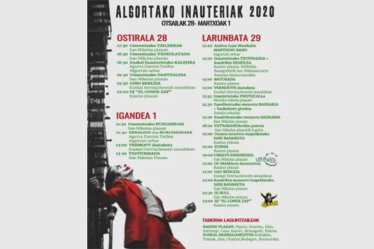 Algortako Inauteriak 2020