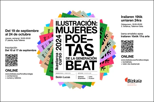 "Ilustración: mujeres poetas de la Generación Beat" ikastaroa, Belen Lucasekin