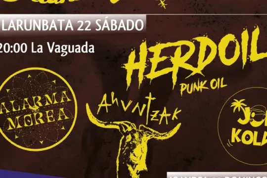 ALARMA MOREA + AHUNTZAK + HERDOIL + JON KOLDO