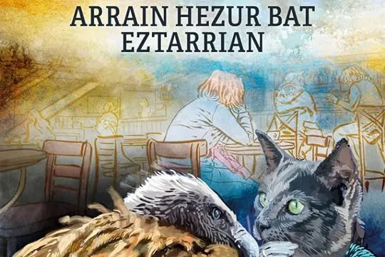Coloquio literario: "Arrain hezur bat eztarrian", Olatz Mitxelena