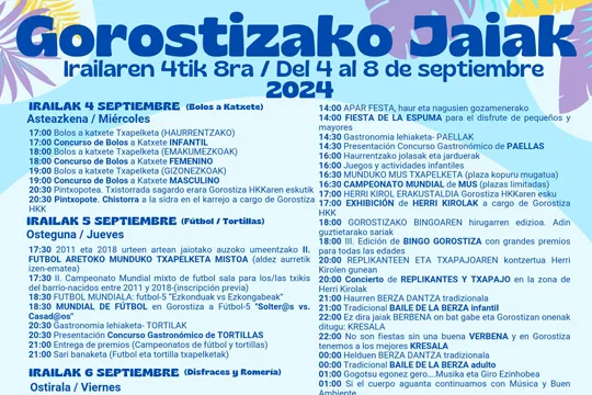 Gorostizako Jaiak 2024 (Barakaldo)