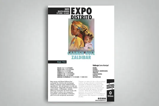 Expodistrito 2022: Exposición de pintura de Carmen Ruiz Zaldibar