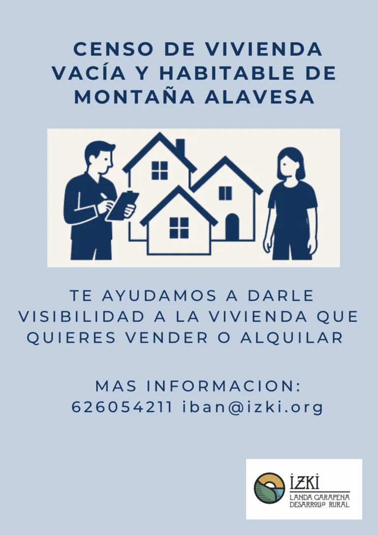 CENSO DE VIVIENDA VACÍA Y HABITABLE DE MONTAÑA ALAVESA