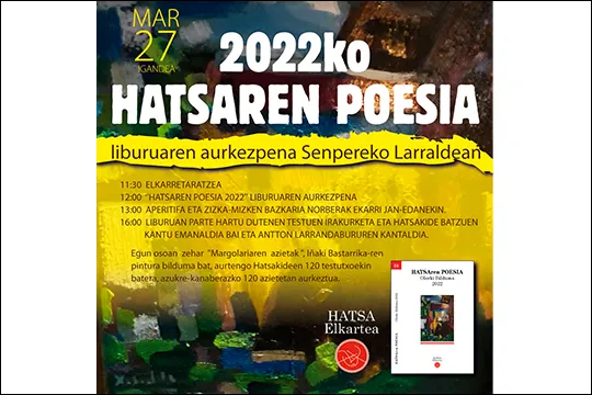 Presentación del libro 2022ko "HATSAREN POESIA"