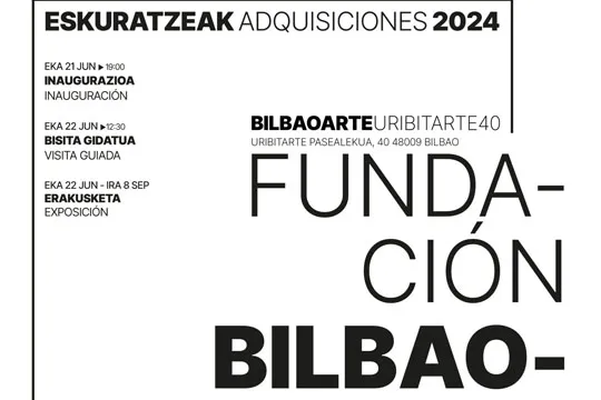 Erakusketa: «Artistak egoitzan 2023/24: Eskuratze berriak (BilbaoArte Bilduma)» URIBITARTE40en