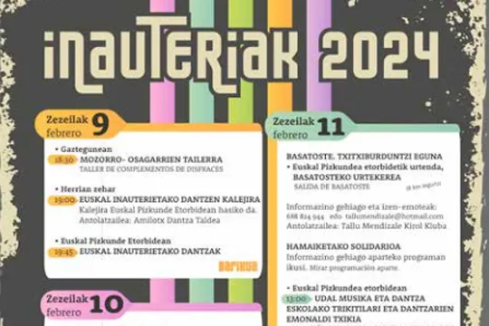 Mungiako Inauteriak 2024: Egitaraua