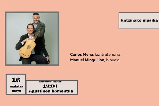Musikaste 2023: Música Antigua (Carlos Mena + Manuel Minguillón)