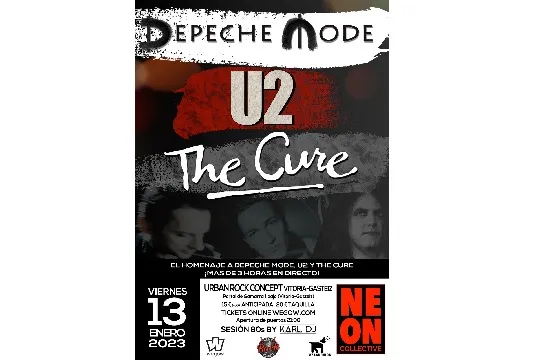 Tributos a Depeche Mode + U2 + The Cure